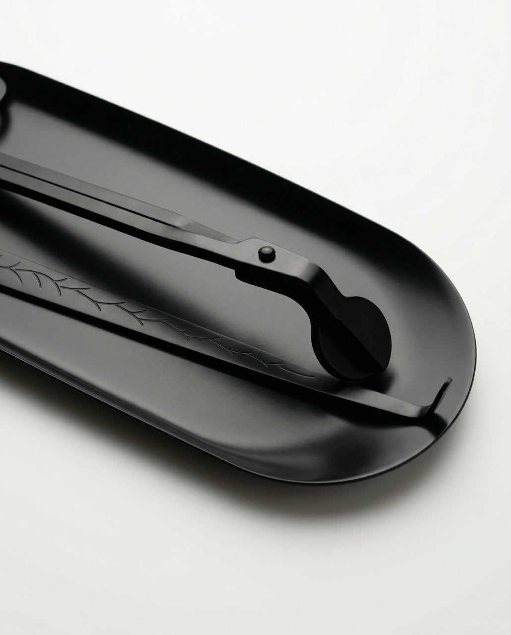 Premium 4-Piece Matte Black Candle Accessory Set