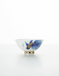 Blue & White Koi Carp Master Tea Cup – Underglaze Ceramic, Gold Gilt, 90ml