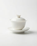 White Classic Three-Piece Porcelain Gaiwan, 100 ml