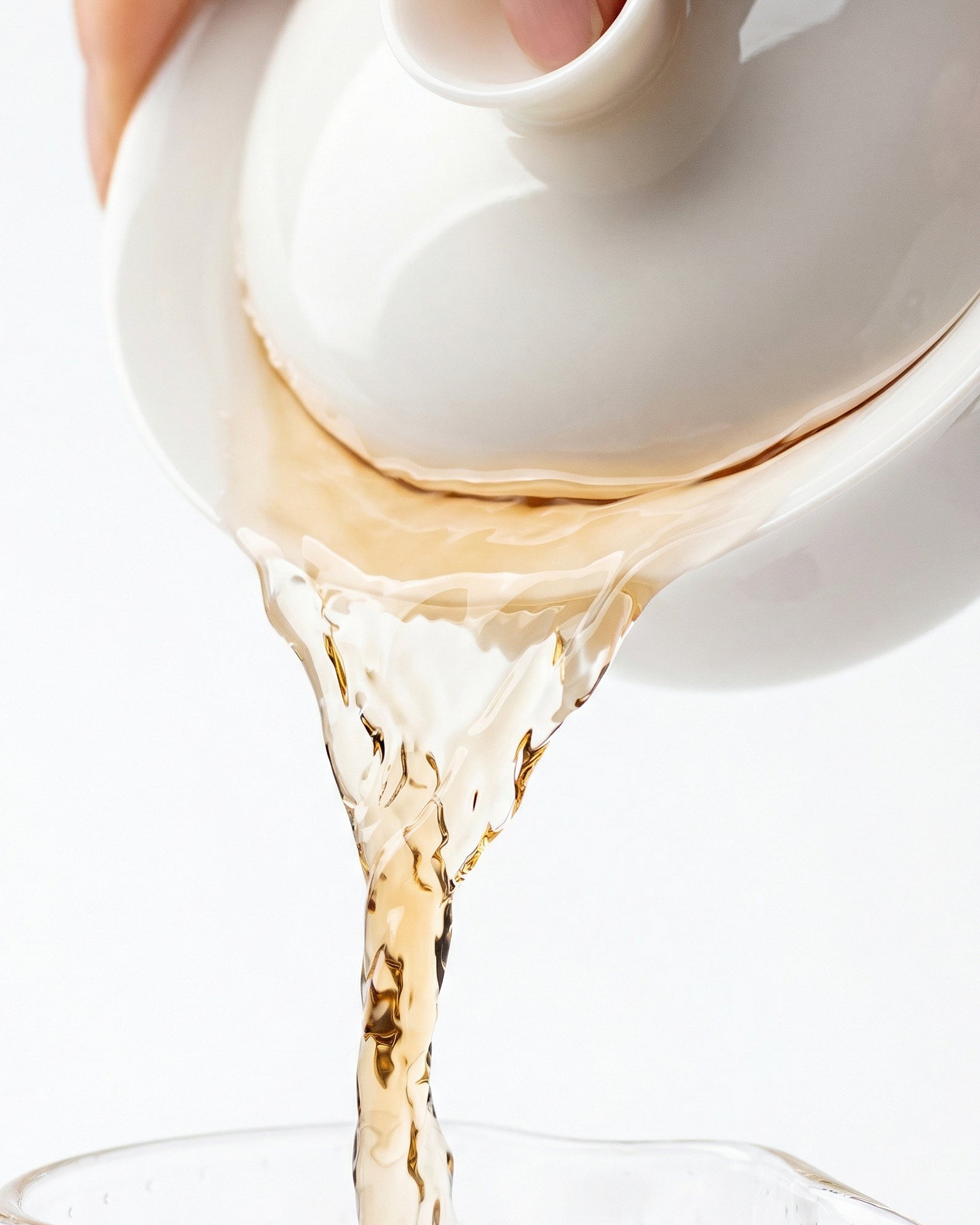 White Classic Three-Piece Porcelain Gaiwan, 100 ml