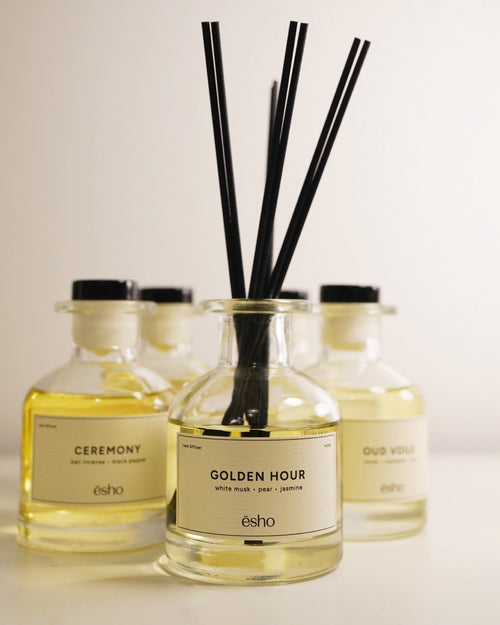 Golden Hour Reed Diffuser, 140ml - Luxury Home Fragrance