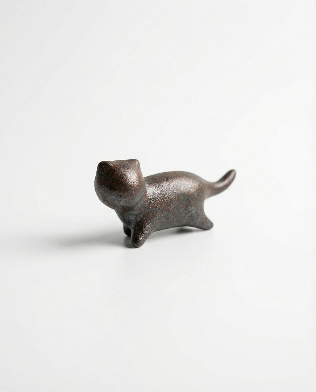 Handmade Ceramic Small Cat Tea Pet