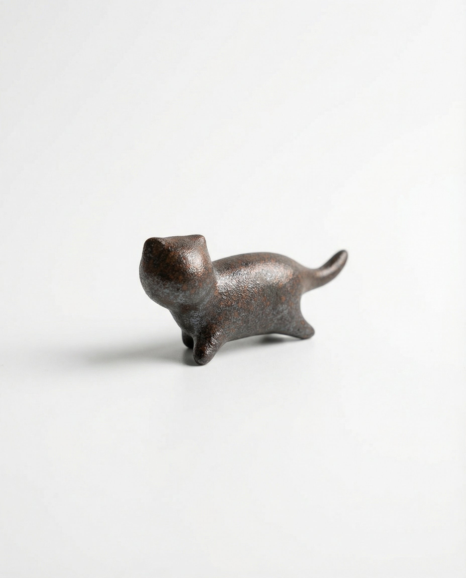 Handmade Ceramic Small Cat Tea Pet