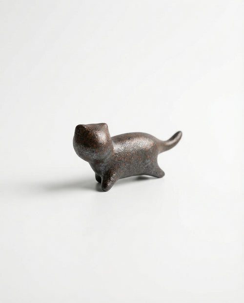 Handmade Ceramic Small Cat Tea Pet