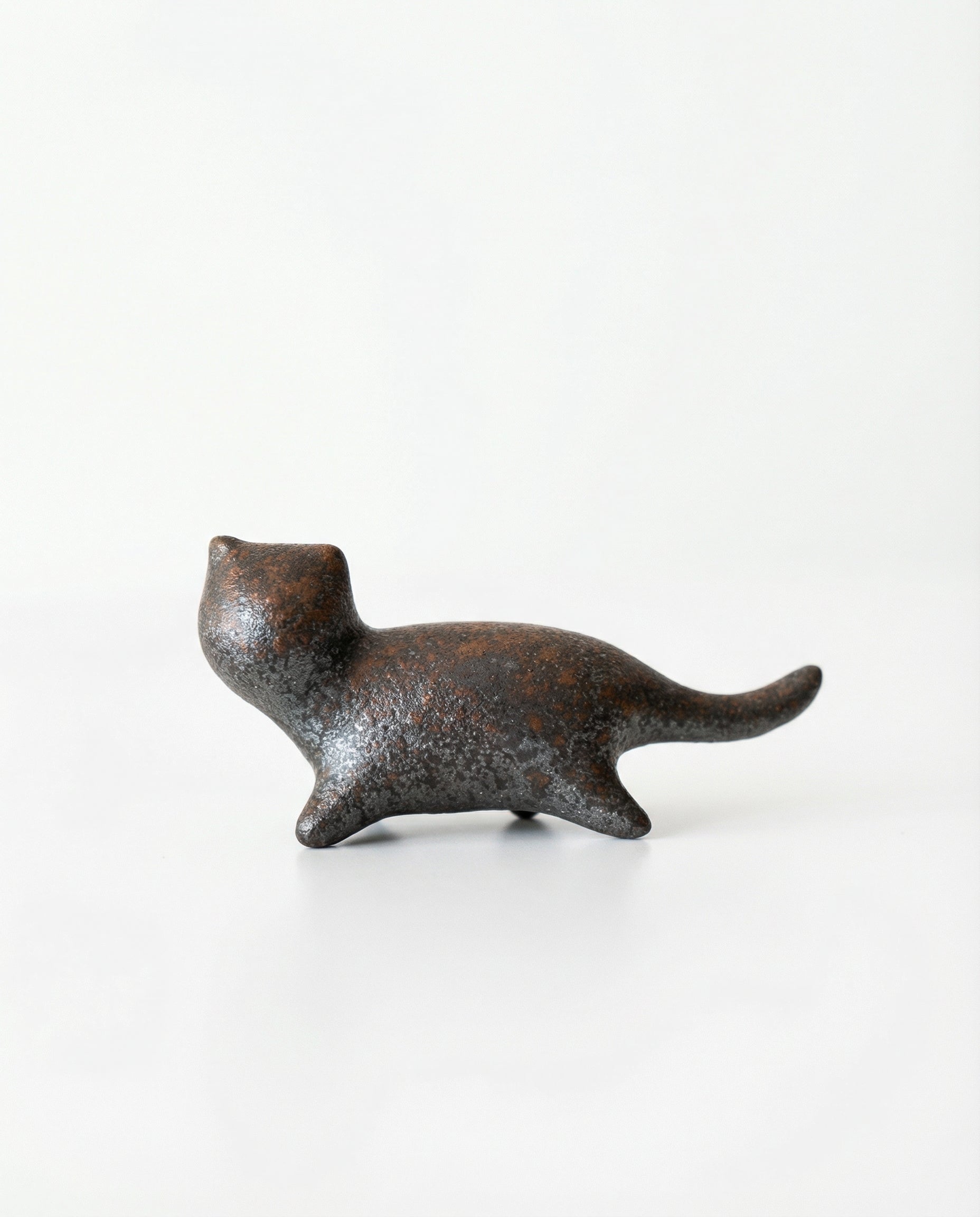 Handmade Ceramic Small Cat Tea Pet