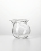 Handmade Round Borosilicate Glass Fair Cup Tea Pitcher, 240ml