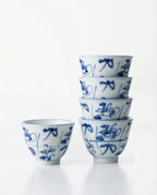 Hand-Painted Chinese Blue & White Porcelain Tea Cup, 85 ml