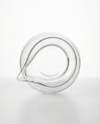 Handmade Round Borosilicate Glass Fair Cup Tea Pitcher, 240ml