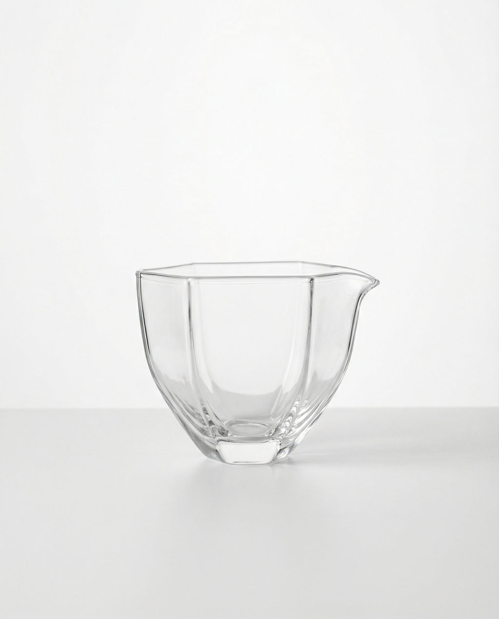 Hexagon Glass Gong Dao Bei Fair Cup, 200ml