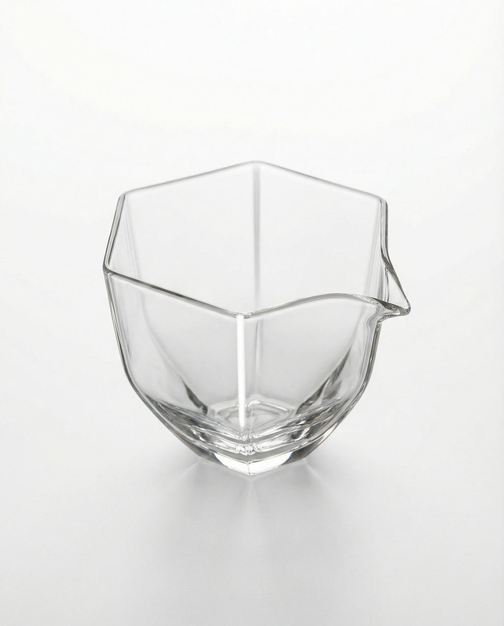 Hexagon Glass Gong Dao Bei Fair Cup, 200ml