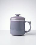 Japanese Style Ceramic Tea Mug with Infuser & Lid – Lilac 300 ml