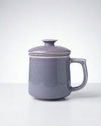 Japanese Style Ceramic Tea Mug with Infuser & Lid – Lilac 300 ml