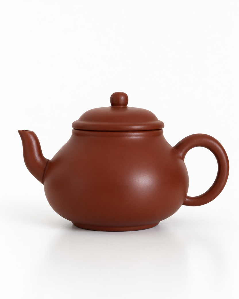 Jianliu Pear-Shaped Handmade Yixing Purple Clay Teapot, 100 ml