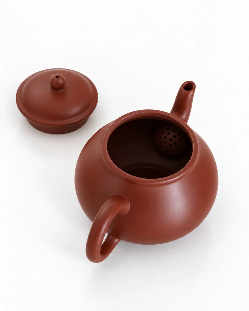 Jianliu Pear-Shaped Handmade Yixing Purple Clay Teapot, 100 ml