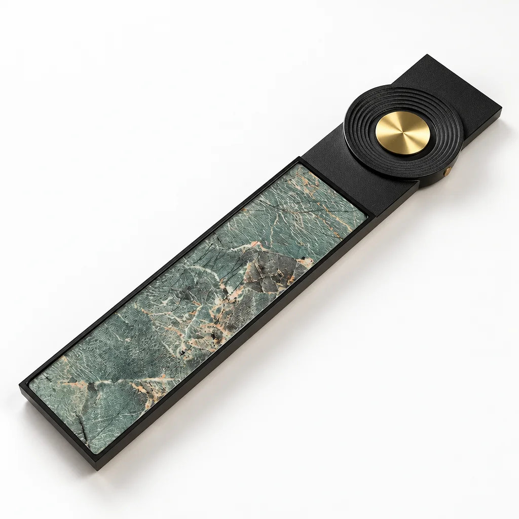 Narrow Gong Fu Tea Tray Natural Stone Texture