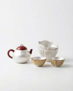 Lao Yanni Clay Tea Cup with Silver Lining, 30ml