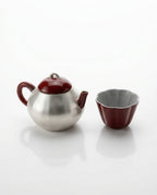 Lacquered Small Red Xindan Cup for Gongfucha, 35ml