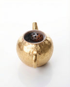 Wood-Fired Gold Glazed Ceramic Gongfu Teapot, 95ml
