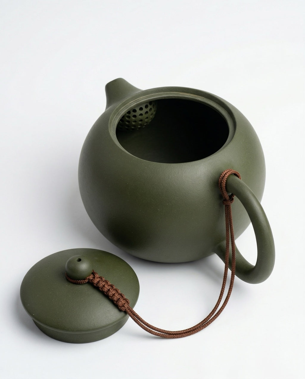 Yixing Green Clay Xishi-Style Teapot - 260 ml
