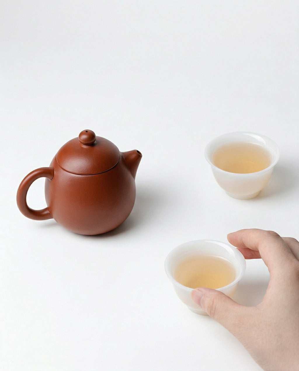 Yixing Clay Gongfu Tea Gift Set (150 ml Teapot + Two 35 ml Cups)