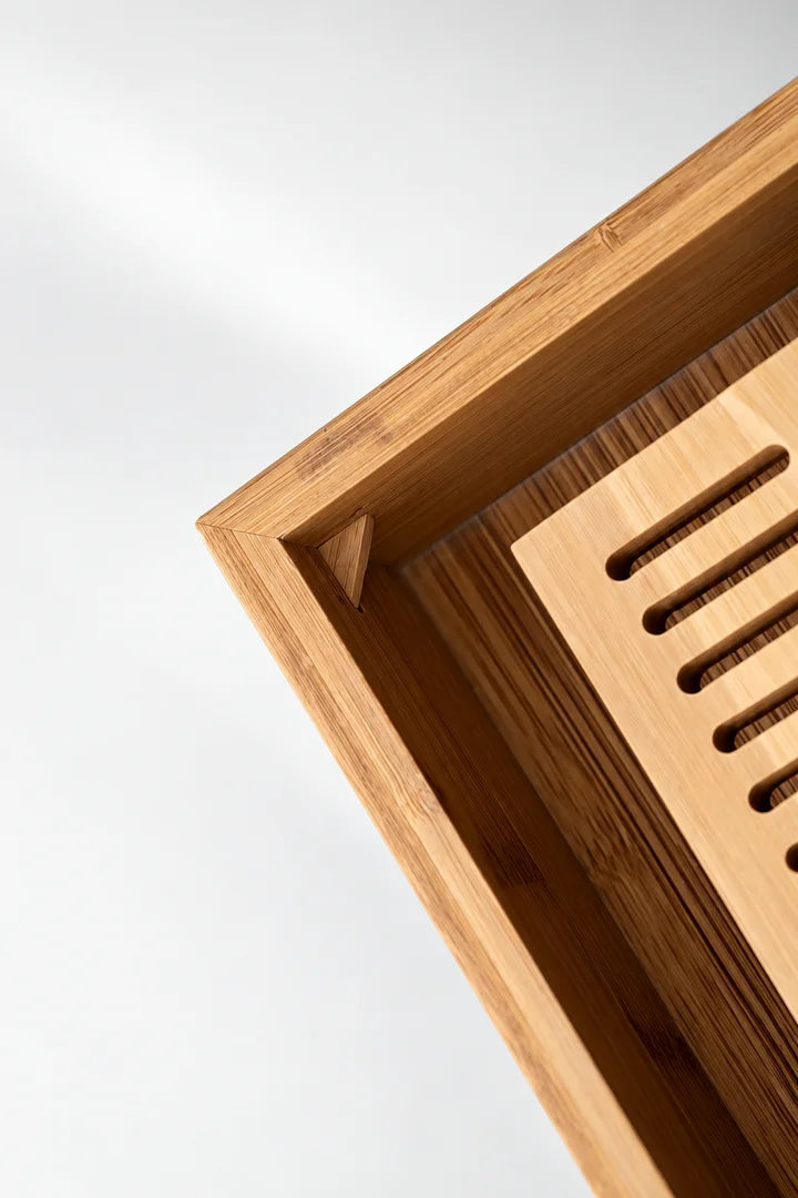 Yueshan Bamboo Gong Fu Tea Tray with Water Storage