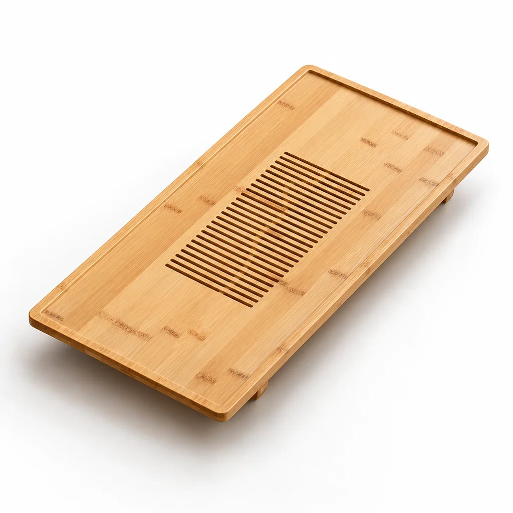 Nanzhu Bamboo Gong Fu Tea Tray with Dual Drainage System