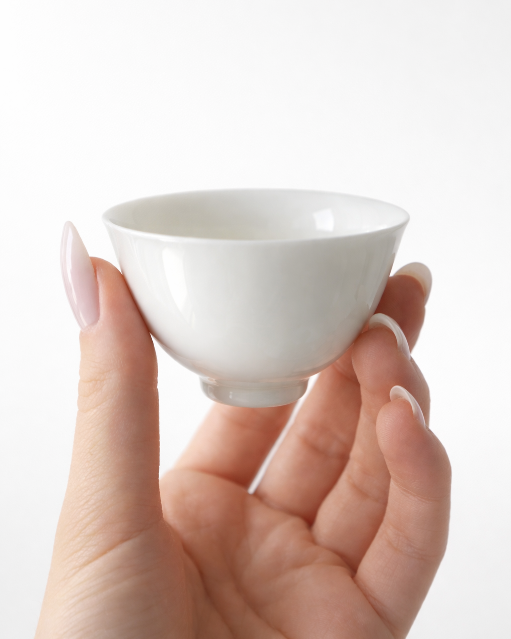 White Classic Porcelain Cup, 60 ml