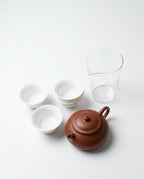 Gongfu Tea Set with Yixing Clay Teapot - 135 ml (4 Cups + Fairness Pitcher)