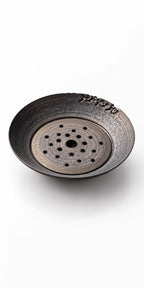Coarse Stoneware Ceramic Tea Tray with Water Reservoir