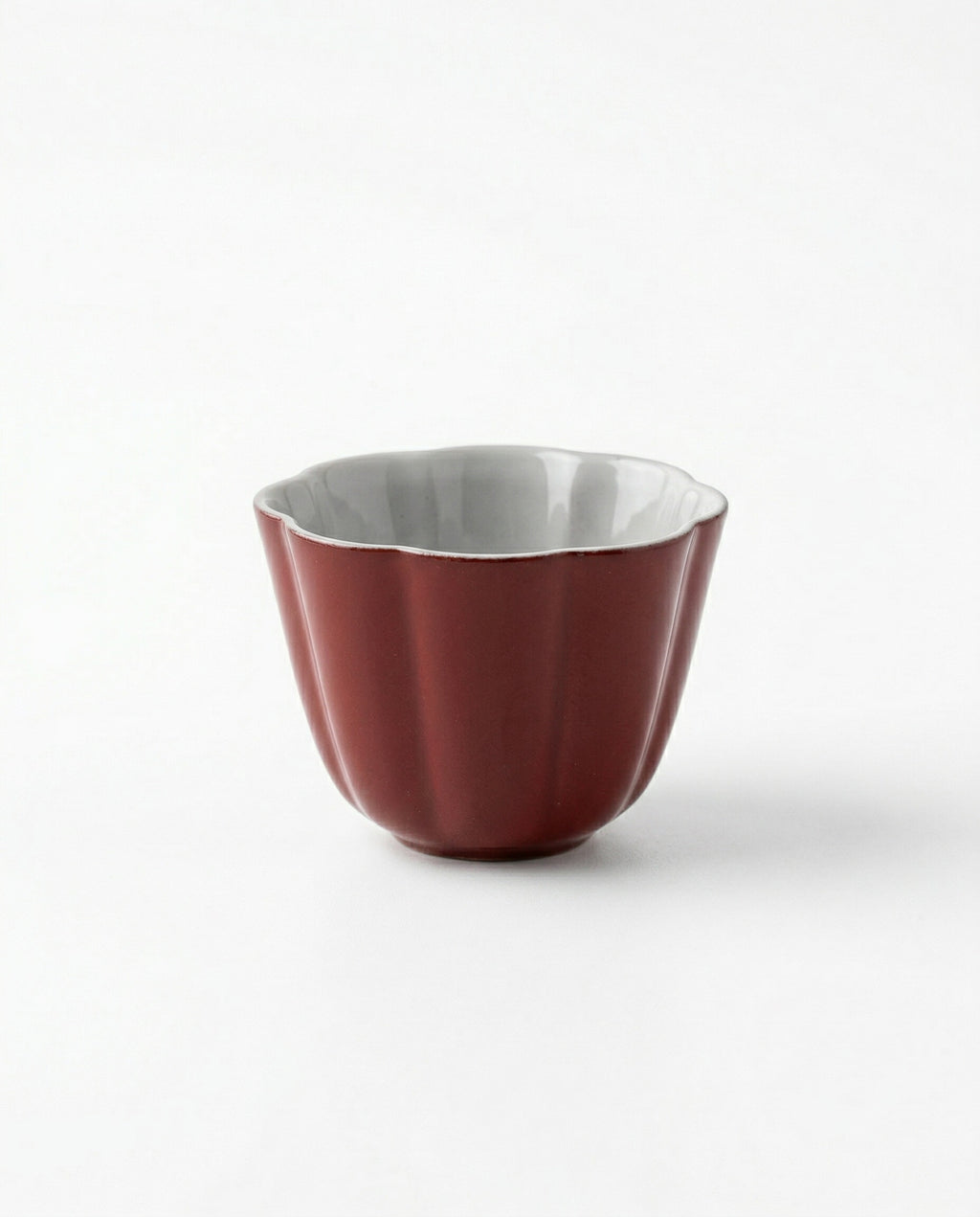 Lacquered Small Red Xindan Cup for Gongfucha, 35ml