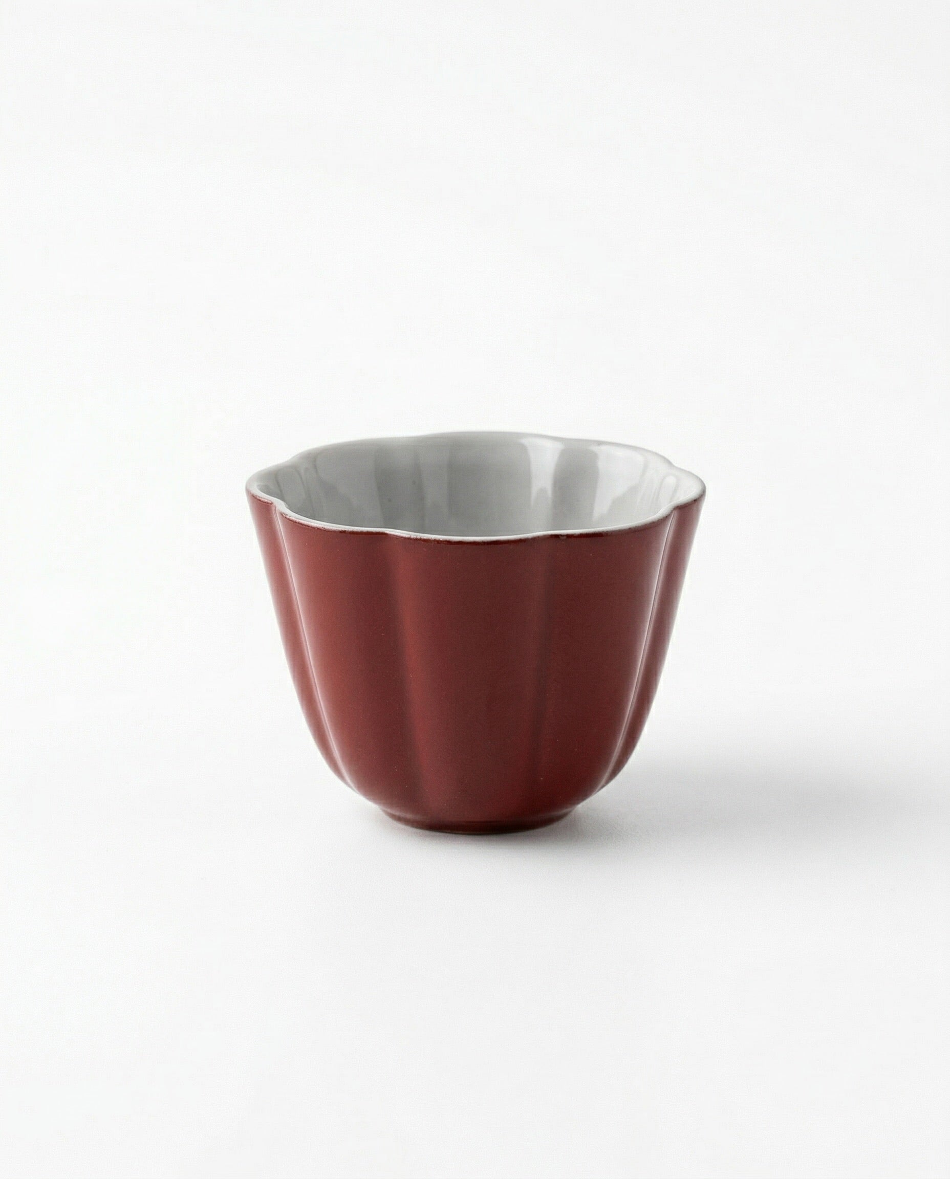 Lacquered Small Red Xindan Cup for Gongfucha, 35ml